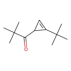 1-Propanone, 1-(2-tert-butyl-2-cyclopropen-1-yl)-2,2-dimethyl- structure