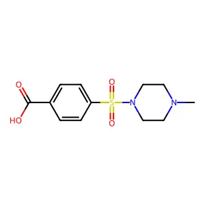 4-(4-Methyl-piperazine-1-sulfonyl)-benzoic acid structure
