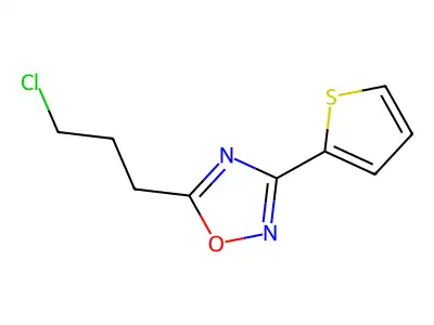 5-(3-Chloropropyl)-3-(thiophen-2-yl)-1,2,4-oxadiazole structure