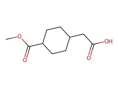 2-[顺式-4-(甲氧羰基)环己基]乙酸 structure