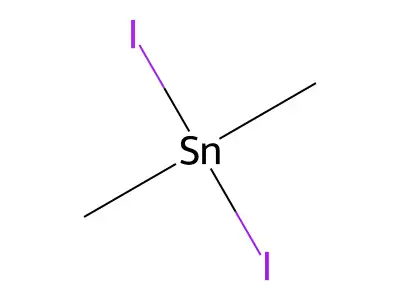 Diiododimethylstannane structure