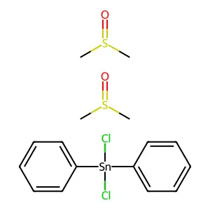 Dichloro(diphenyl)stannane;methylsulfinylmethane structure