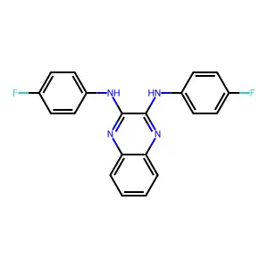 N2,N3-bis(4-fluorophenyl)quinoxaline-2,3-diamine structure