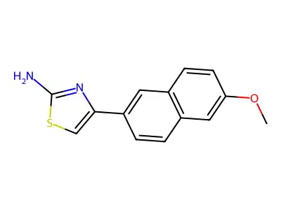 4-(6-Methoxy-2-naphthyl)-1,3-thiazol-2-amine structure