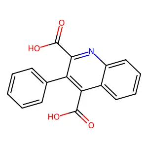 3-苯基喹啉-2,4-二甲酸 structure