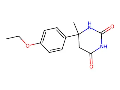 6-(4-Ethoxyphenyl)-6-methyl-1,3-diazinane-2,4-dione structure