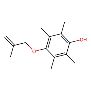 2,3,5,6-Tetramethyl-4-(2-methylprop-2-enoxy)phenol structure