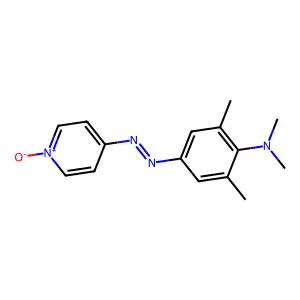 N,N,2,6-tetramethyl-4-[(1-oxidopyridin-1-ium-4-yl)diazenyl]aniline structure