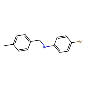 4-bromo-N-(4-methylbenzyl)aniline structure