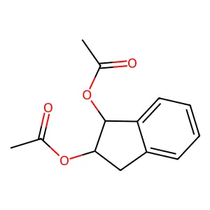 1,2-Indandiol, diacetate, cis- structure