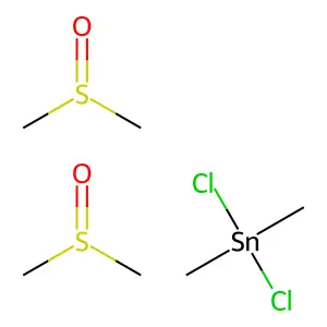 Dichlorodimethylbis(dimethyl sulfoxide)tin(IV) structure