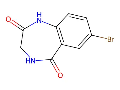 7-Bromo-3,4-dihydro-1H-benzo[e][1,4]diazepine-2,5-dione structure