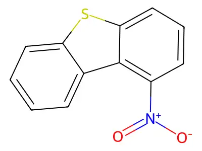 Dibenzothiophene, 1-nitro- structure