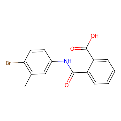2-[(4-Bromo-3-methylphenyl)carbamoyl]benzoic acid structure