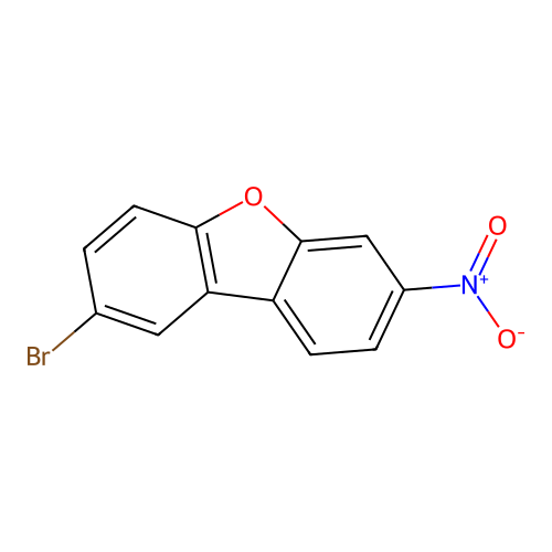 2-Bromo-7-nitrodibenzofuran structure