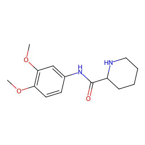 N-(3,4-dimethoxyphenyl)piperidine-2-carboxamide structure
