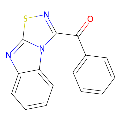 Benzo[4,5]imidazo[1,2-d][1,2,4]thiadiazol-3-yl-phenyl-methanone structure
