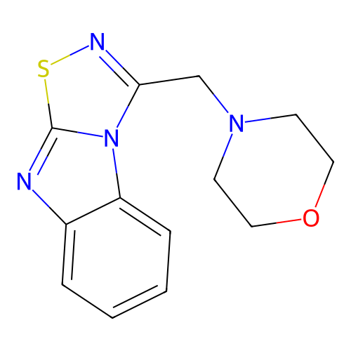 3-(Morpholinomethyl)-1,2,4-thiadiazolo[4,5-a]benzimidazole structure
