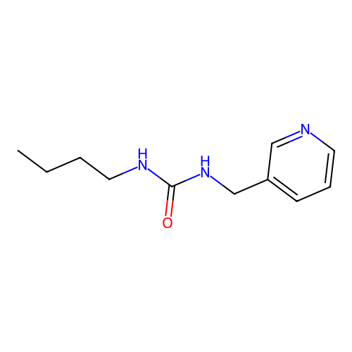 N-butyl-N'-(3-pyridinylmethyl)urea structure