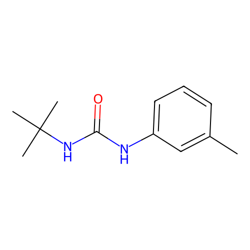 N-(tert-butyl)-N'-(3-methylphenyl)urea structure