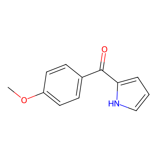 (4-methoxyphenyl)-(1H-pyrrol-2-yl)methanone structure