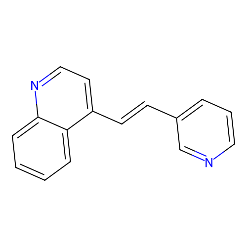 4-(2-(3-Pyridinyl)vinyl)quinoline structure