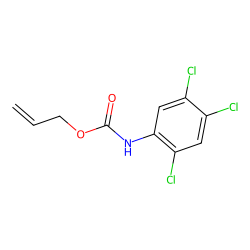 Allyl N-(2,4,5-trichlorophenyl)carbamate structure
