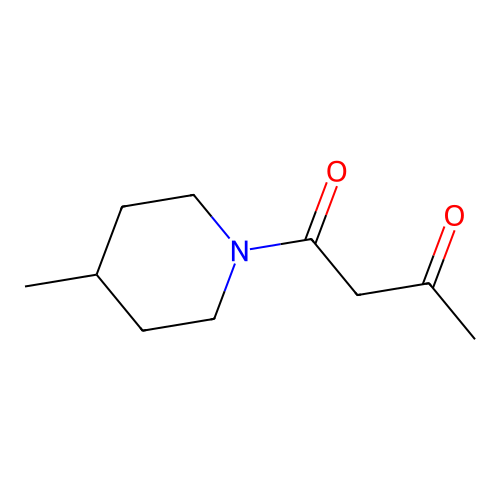 1-Acetoacetyl-4-Methylpiperidine structure