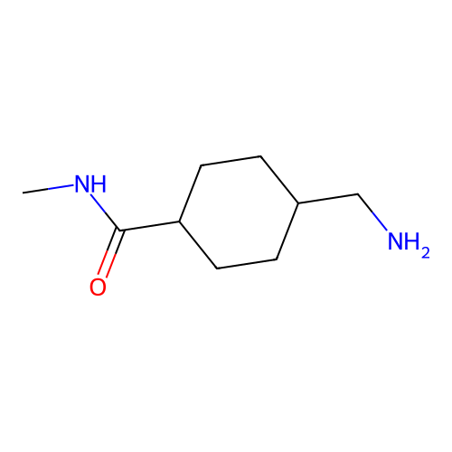 4-(aminomethyl)-N-methylcyclohexanecarboxamide structure