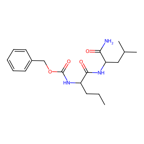 N-[(Phenylmethoxy)carbonyl]-L-norvalyl-L-leucinamide structure