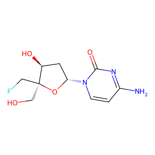 4'-Fluoromethyl-2'-deoxycytidine structure