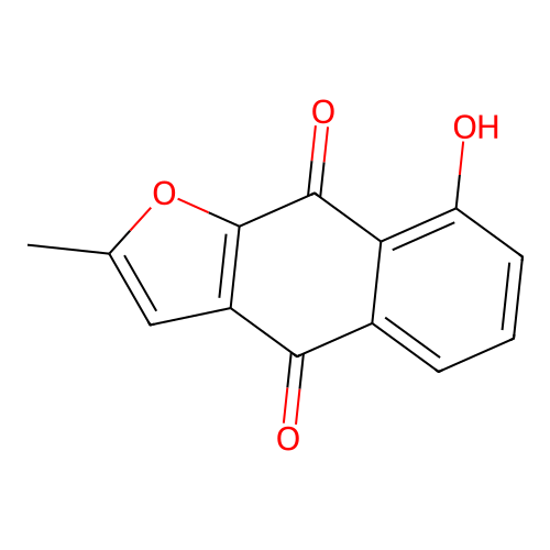 Naphtho[2,3-b]furan-4,9-dione, 8-hydroxy-2-methyl- structure