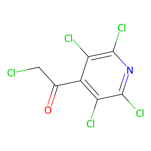 4-(Chloroacetyl)-2,3,5,6-tetrachloropyridine structure
