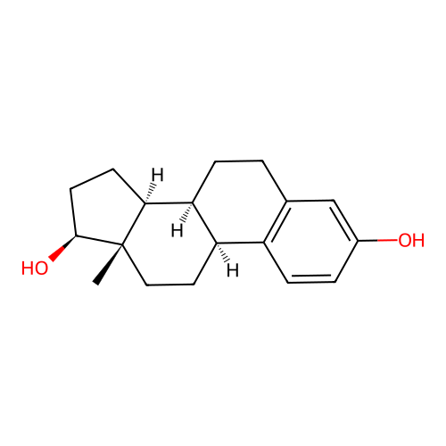 (8alpha,17beta)-Estra-1,3,5(10)-triene-3,17-diol structure