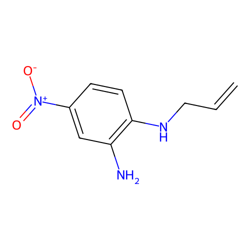 N~1~-allyl-4-nitro-1,2-benzenediamine structure