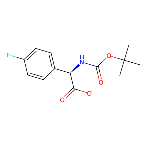 (2R)-[(tert-Butoxycarbonyl)amino](4-fluorophenyl)acetate structure