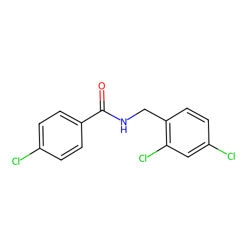 4-Chloro-N-(2,4-dichlorobenzyl)benzamide structure
