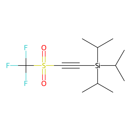 Tri(propan-2-yl)-[2-(trifluoromethylsulfonyl)ethynyl]silane structure