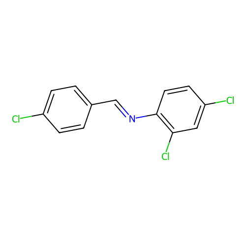 N-(4-Chlorobenzylidene)-2,4-dichloroaniline structure