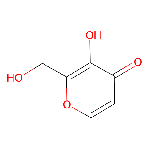 3-hydroxy-2-(hydroxymethyl)-4H-pyran-4-one structure