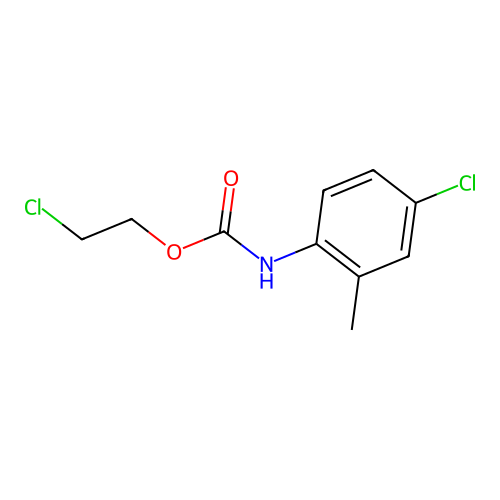 2-chloroethyl N-(4-chloro-2-methylphenyl)carbamate structure