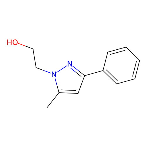 2-(5-Methyl-3-phenyl-pyrazol-1-yl)-ethanol structure