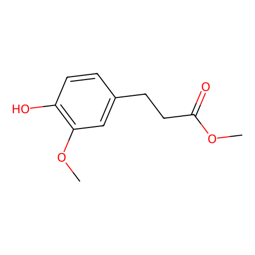 Methyl 3-(4-hydroxy-3-methoxyphenyl)propanoate structure