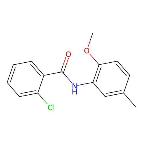 2-chloro-N-(2-methoxy-5-methylphenyl)benzamide structure