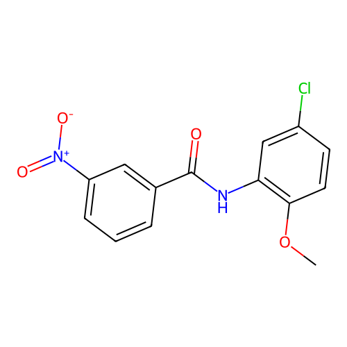 N-(5-氯-2-甲氧基苯基)-3-硝基苯甲酰胺 structure
