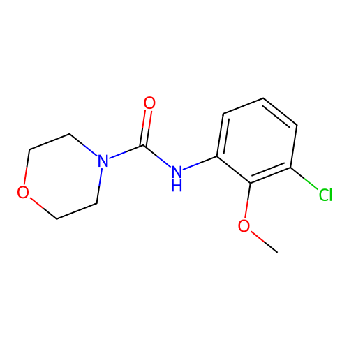 4-(N-(3-Chloro-2-methoxyphenyl)carbamoyl)morpholine structure