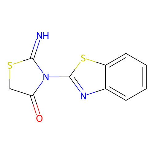 3-(1,3-Benzothiazol-2-yl)-2-imino-1,3-thiazolidin-4-one structure