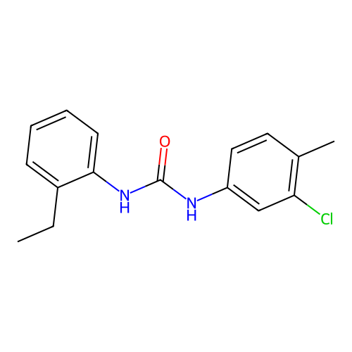 1-(3-Chloro-4-methylphenyl)-3-(2-ethylphenyl)urea structure