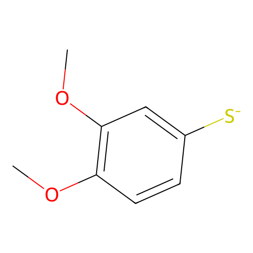 3,4-Dimethoxybenzene-1-thiolate structure