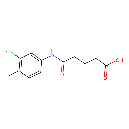 5-(3-Chloro-4-methylanilino)-5-oxopentanoic acid structure